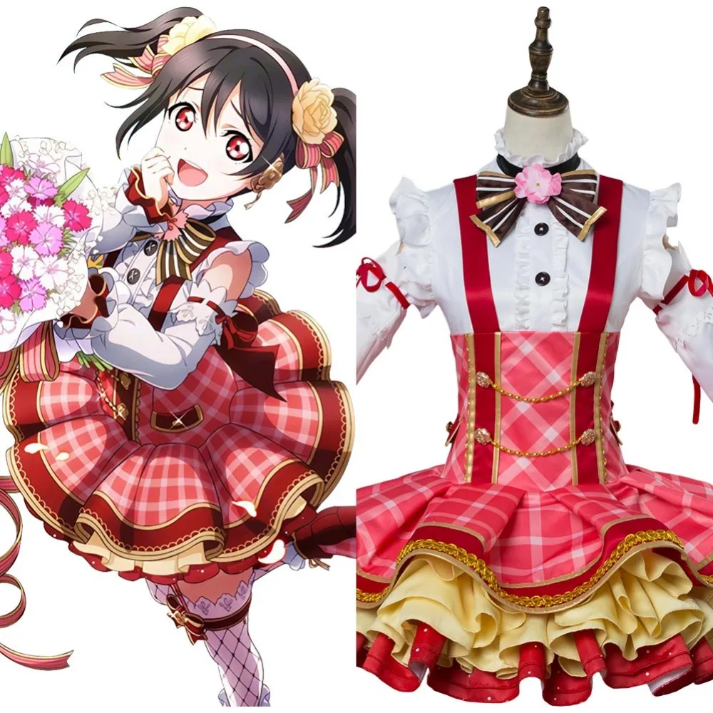 Аниме Костюм Love Live! Солнечный свет! Нико Ядзава букет Униформа платье косплей