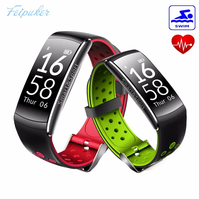 2017 Smart Band IP68 водонепроницаемый смарт-браслет Heart Rate SmartBand Фитнес трекер умный