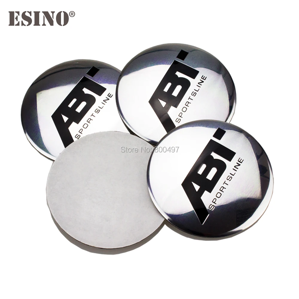

40 x Car Styling 3D Metal Aluminium Alloy Wheel Center Cap Stickers Wheel Hub Cap Decals Emblems Badges for ABT Sportsline