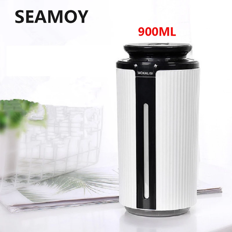 Ультразвуковой увлажнитель воздуха Seamoy 900 мл светодиодная подсветка 7