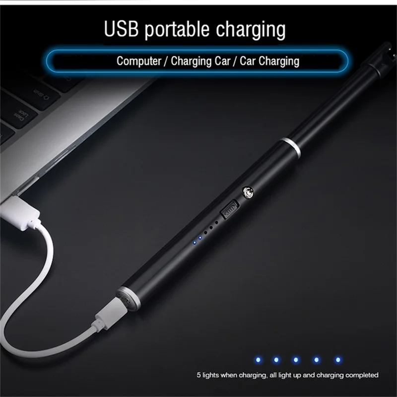 Новинка, одна дуга, многофункциональная зажигалка, USB перезаряжаемая Электронная зажигалка, JL-826V