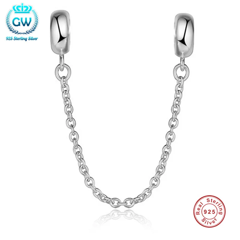 

Серебряные Зажимы для браслета GW, 10 шт./лот