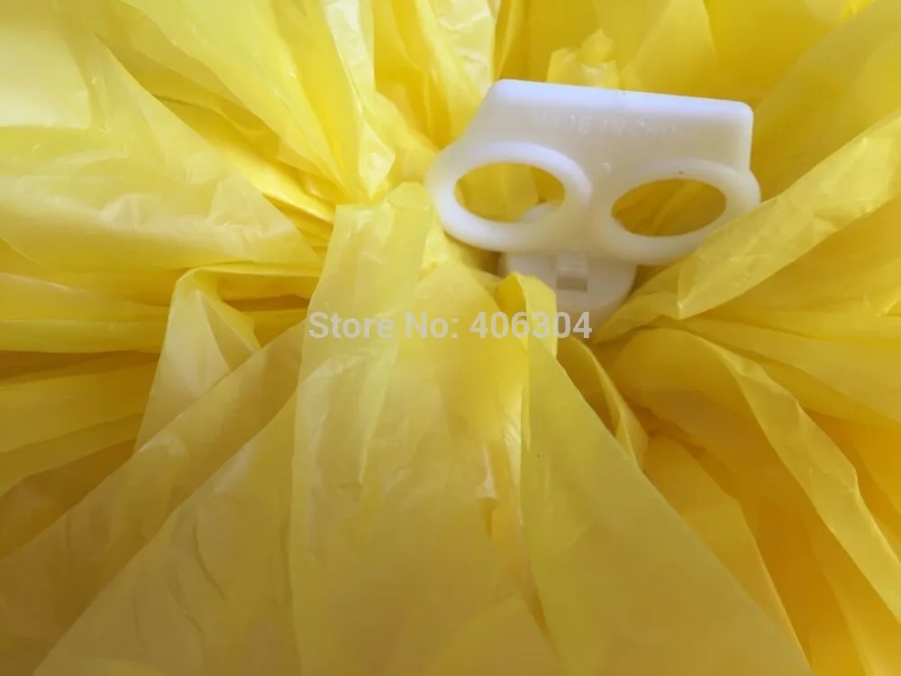 100 г пластиковый помпон для приветствия ПЭ продукция чарлидинга красный желтый