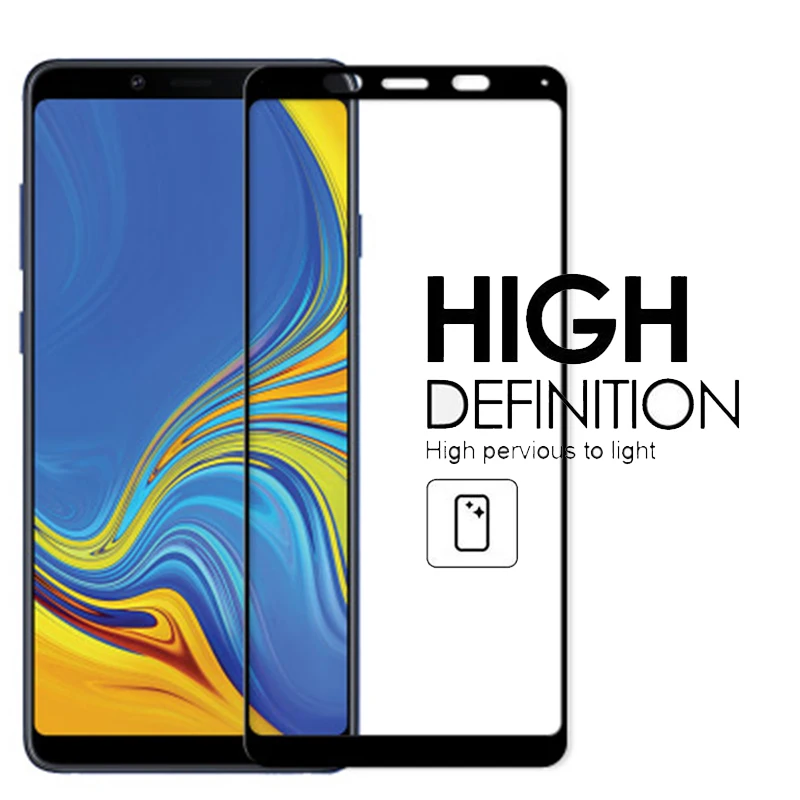 2 шт. закаленное стекло для Samsung Galaxy A9 2018 полное покрытие защита экрана 9H 2.5D