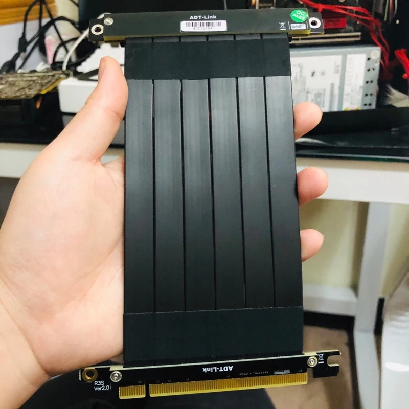 Удлинительный кабель Gen3.0 PCI-E 16x к графические карты PCIe x16 дизайн локоть