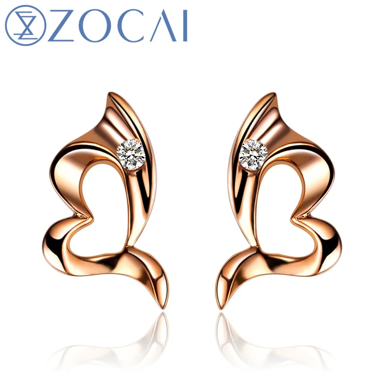 Свадебные серьги гвоздики с бриллиантами H / SI 0 02 карат|certified diamond earrings|stud earringsjewellery