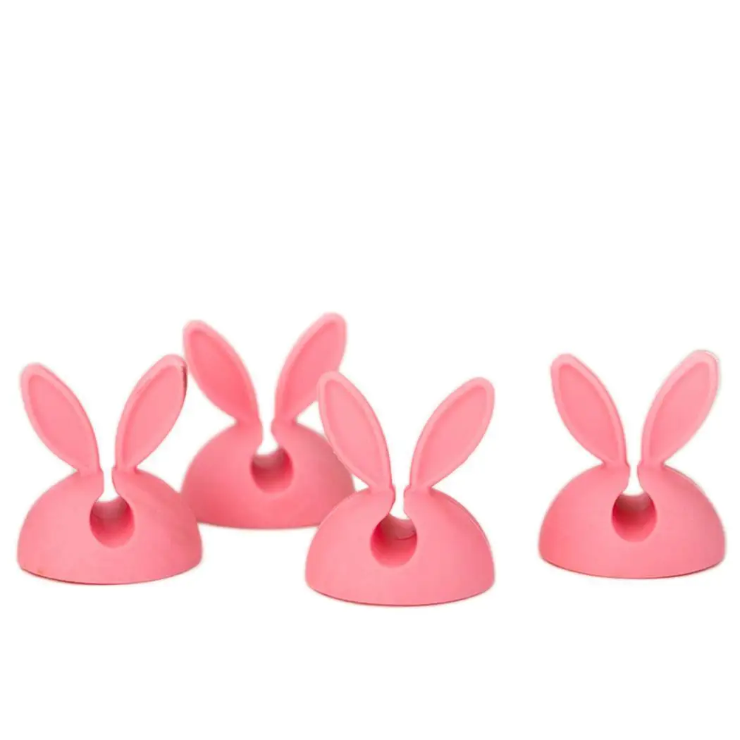 Милый практичный кролик в форме уха USB розовый красный зеленый синий кабель