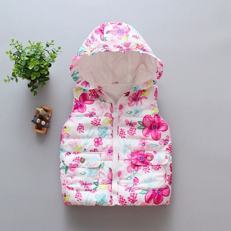 Детский модный теплый жилет пуховый плотный осенне зимний детский пуховик для