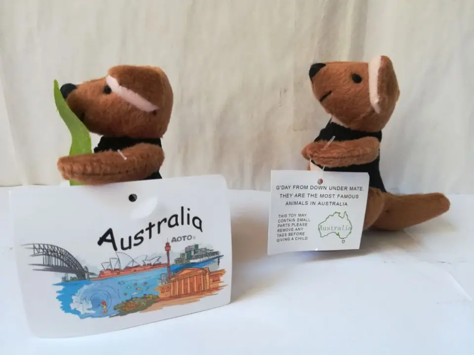 Плюшевая игрушка мини-кенгуру плюшевая австралийская Мягкая кукла-кенгуру - Фото №1