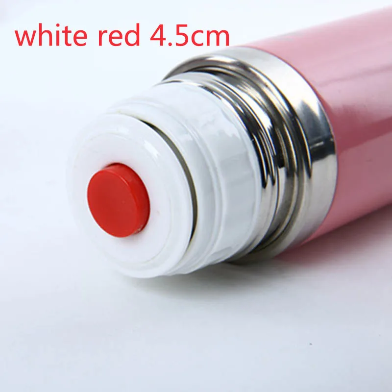 white red 4.5cm 1 шт портативная розетка фляжка в форме пули крышка Открытый путешествия экспорт фляжка в форме пули крышка 4,5/5,2 см нержавеющая сталь Аксессуары для термосов - Цвет: white red 4.5cm