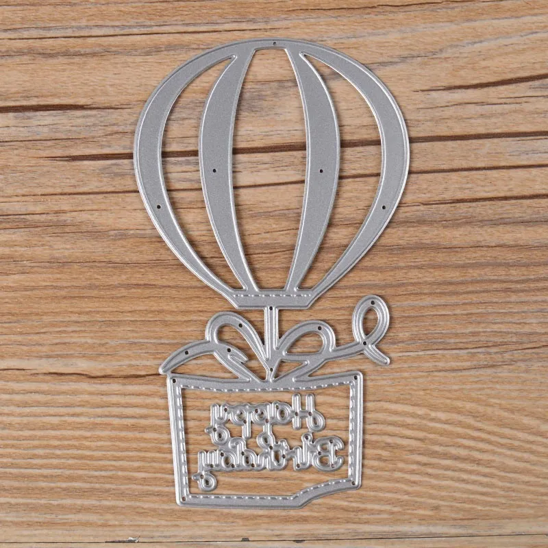 Горячие воздушные шары с днем рождения Скрапбукинг металлические режущие штампы