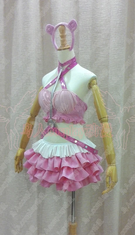 Супер SONICO Racing Girl Аниме на заказ униформа косплей костюм розовый медведь угрюмая