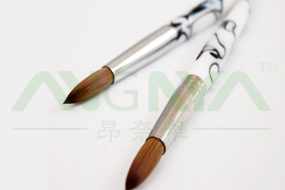 Прямая Заводская поставка 100% колонка соболиная акриловая кисть для ногтей 1 шт. №