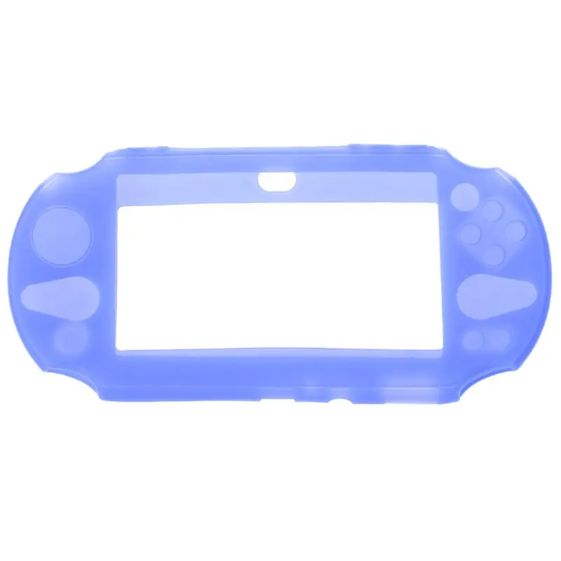 Синий Силиконовый резиновый мягкий защитный чехол для sony playstation PS Vita 2000 - Цвет: Синий