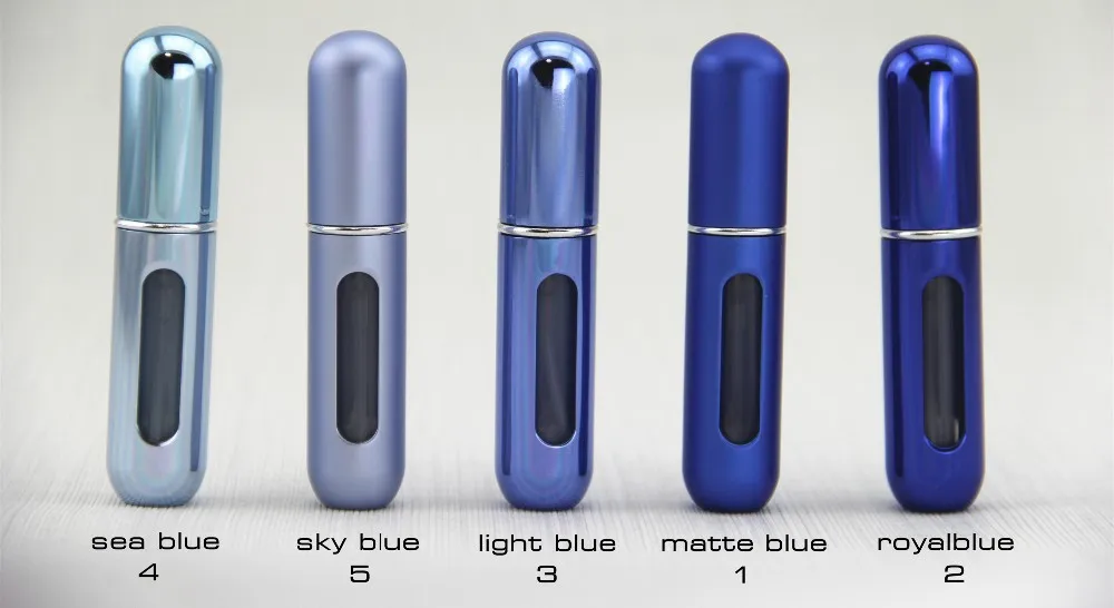 Туристические товары 5 мл 6 шт. мини многоразовый распылитель парфюмерии металла