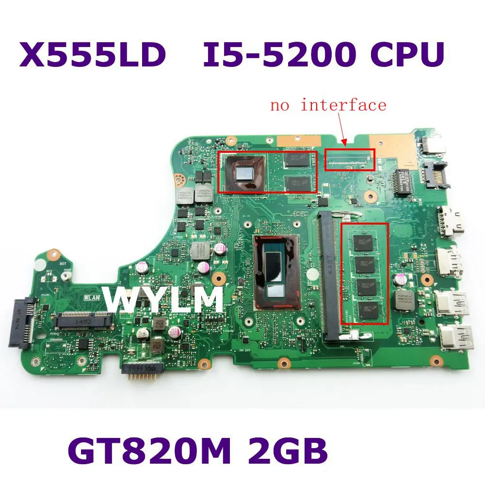 X555LD I5 5200 Процессор GT840M материнская плата Версия 3 1 для ASUS R556UB X555L X555LDB ноутбука