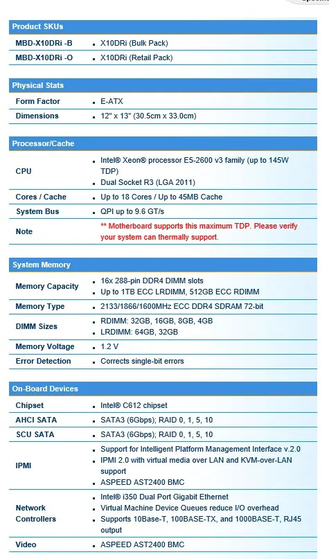 Lapsaipc X10DRi C612 LGA2011 двухканальный сервер Z10 материнская плата DDR4 V3V4 процессор хорошо протестирован
