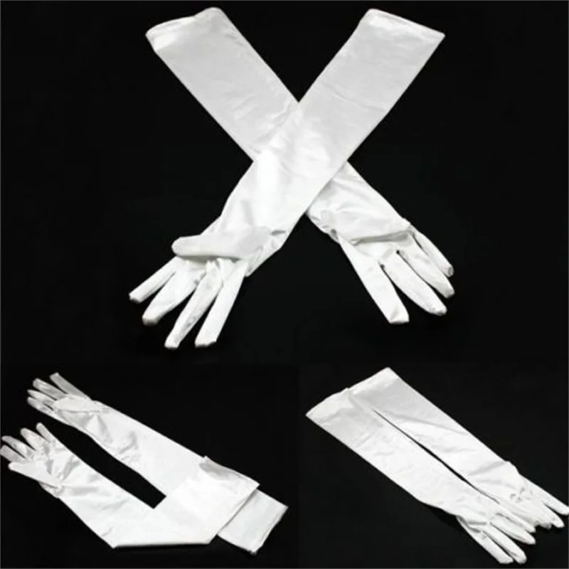 Перчатки женские мягкие эластичные с длинным рукавом для оперные перчатки и