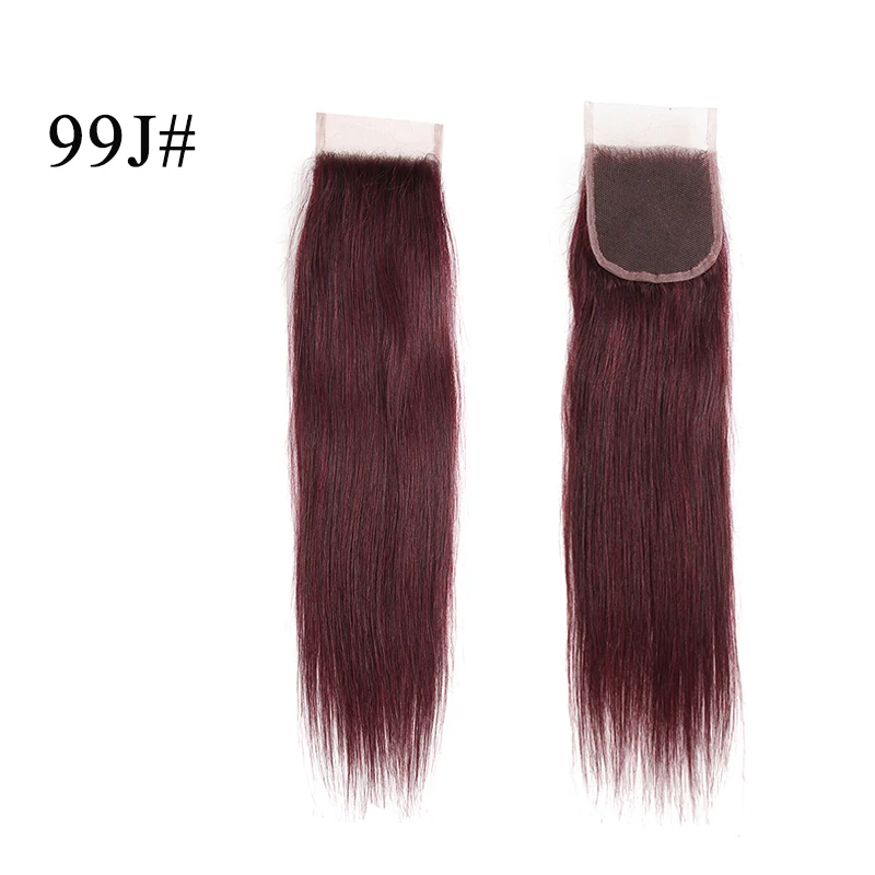 AddBeauty 4x4 кружева Закрытие прямой Remy бразильский свободный средний часть