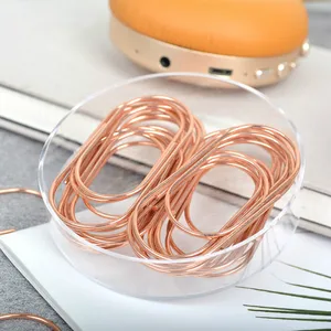 Широкие заколки для бумаги из розового золота, милые заколки, модные офисные аксессуары, зажимы для бумаги, металлические зажимы для бумаги