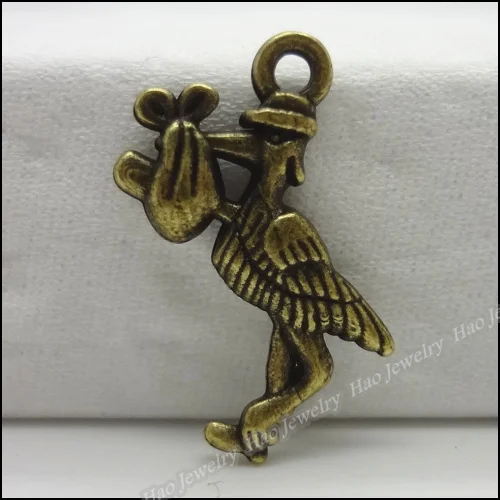 68 шт. винтажные подвески кулон в виде птиц античная бронза подходят для браслетов