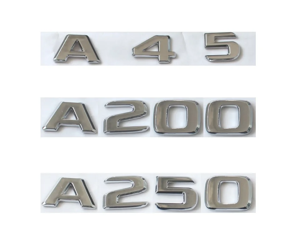 Плоская хромированная эмблема W204 W205, наклейка C200, C250, C300, C350, C63, автомобильная эмблема, эмблема, звезда, логотип, Эмблема для Mercedes Benz, AMG
