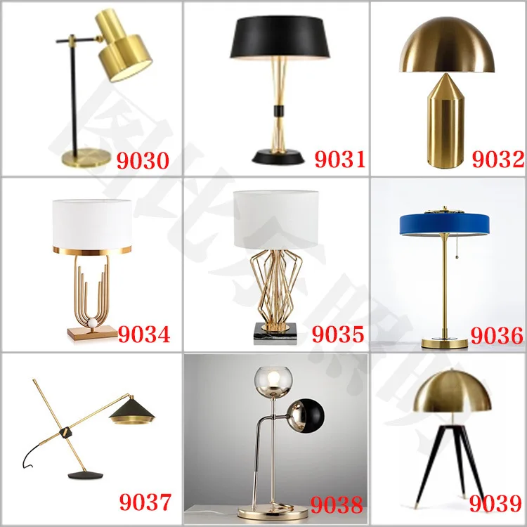 

Modern Simple Model Room Apartment Desk Lamp Household Living Room Bedroom Bedside Show Hall Metal Nordic Desk Lamp