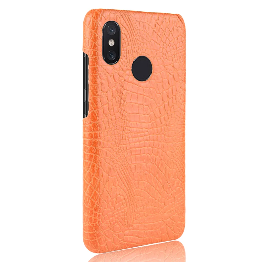 For Case On Xiaomi Mi8 Cases Coque Mi 8 Cover Xiomi SE Crocodile Pattern Leather PC Hybrid Hard Back Protective |