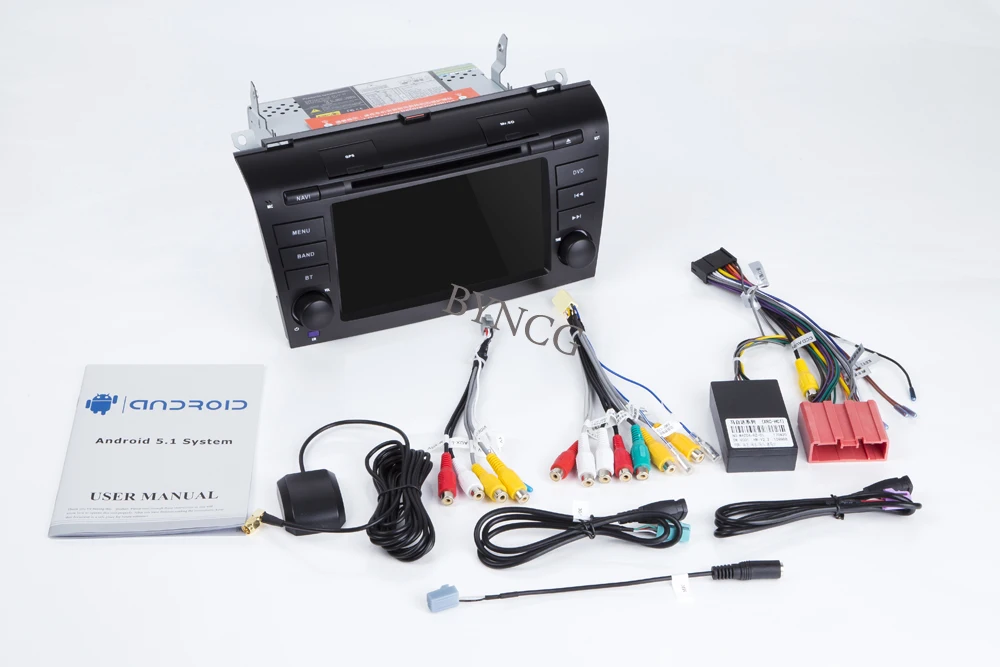 BYNCG 2din 7 дюймов Android 8 1 четырехъядерный автомобильный dvd плеер GPS Navi 2G ROM для MAZDA 3 2004