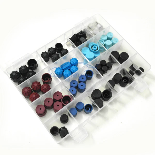 94 шт./лот Авто A/C универсальный R134a F12 R12 воздушный клапан Пылезащитная крышка