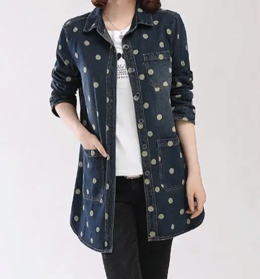 

M-3XL Hot / Spring Women New Fashion Large size loose Korean casual spring and autumn denim jacket