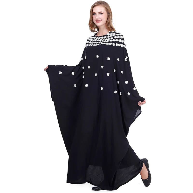 Цветочный кафтан Abaya Дубай Турция мусульманская одежда хиджаб мусульманское
