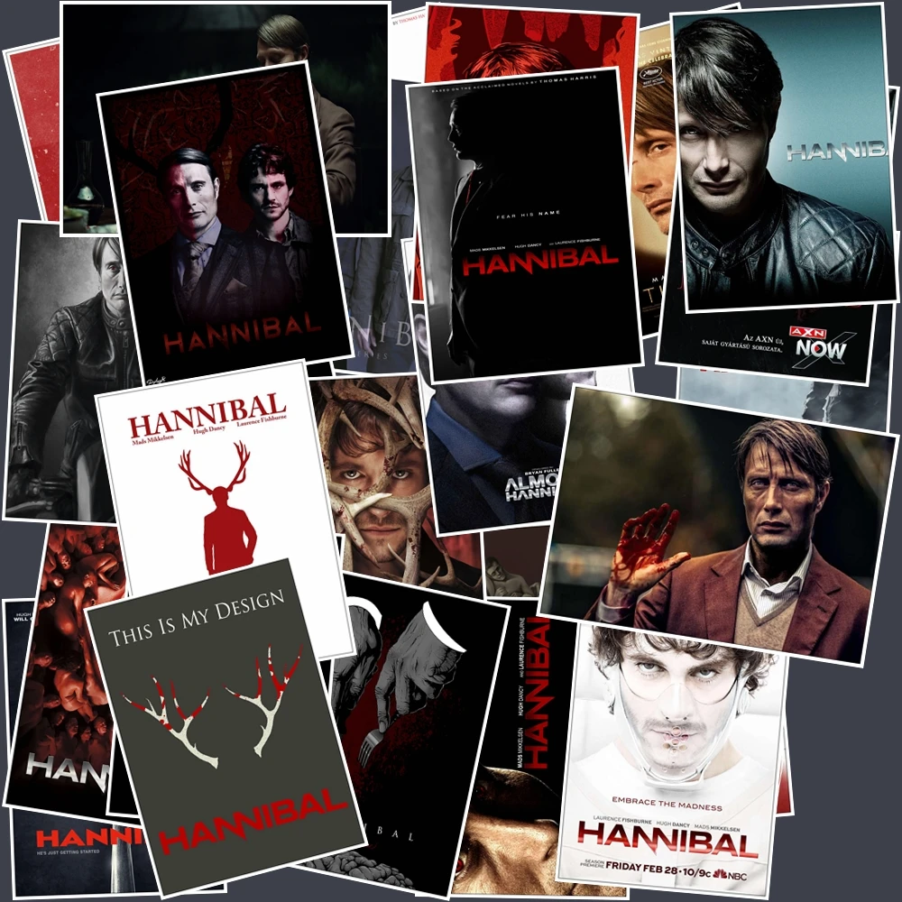 Hannibal ужас триллер наклейка s смешная модная маленькая наклейка домашний декор наклейка s багаж ноутбук игрушка для скейтборда