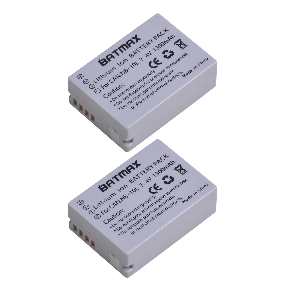 2 шт. 1300 мА/ч, NB-10L NB10L NB 10L Камера Батарея+ ЖК-дисплей USB Зарядное устройство для Canon G1X G15 G16 SX40HS SX50HS SX60HS SX40 SX50 SX60 HS