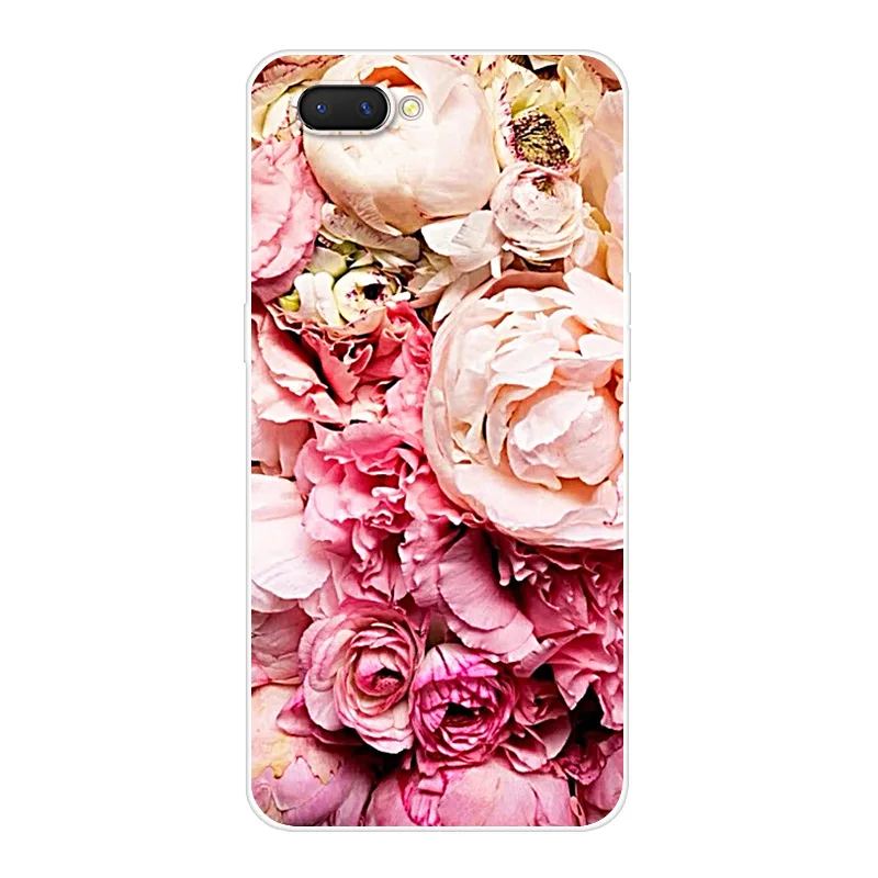 Чехол для телефона OPPO A7 A5 K1 F7 Мягкая силиконовая задняя крышка с милым котом Realme 2