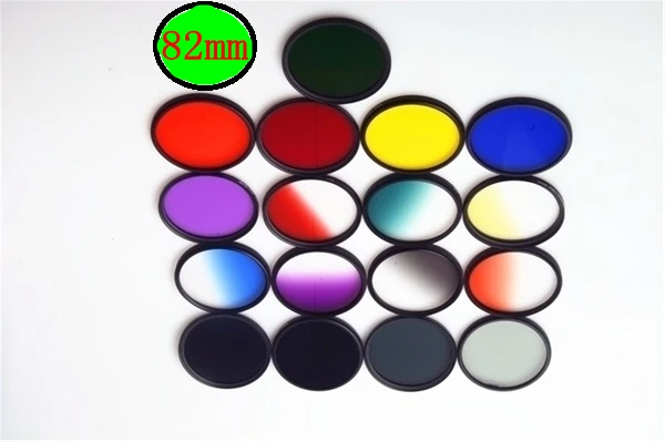 82 мм град синий/оранжевый/красный/фиолетовый/зеленый/серый/желтый Объективы для