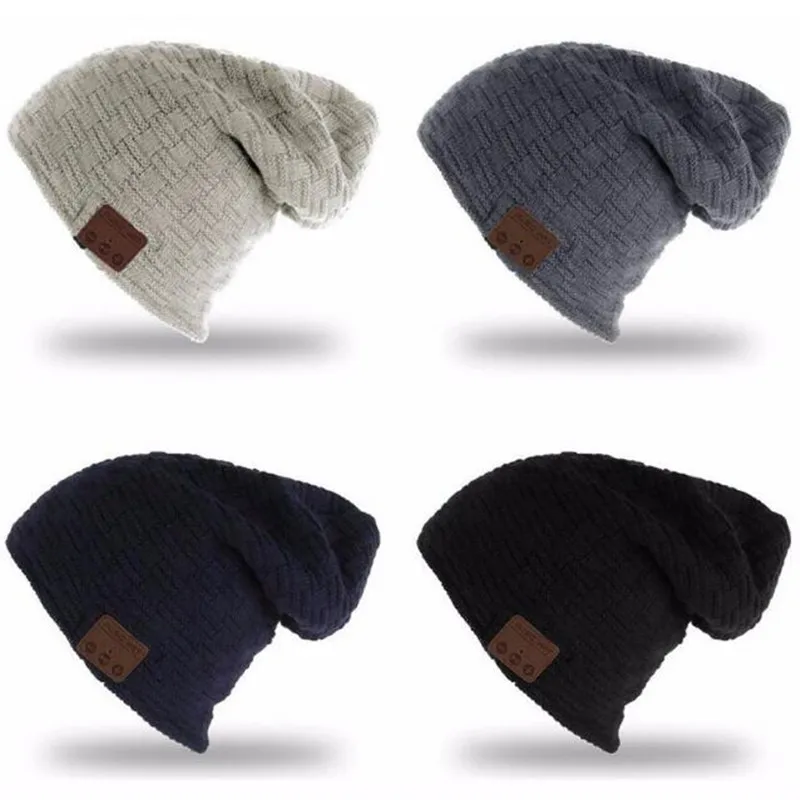 2019 Latest Version of Bluetooth 4.0 Winter Warm Beanie Music Hat Wireless Smart Cap Headset Headphone Speaker Mic | Электроника