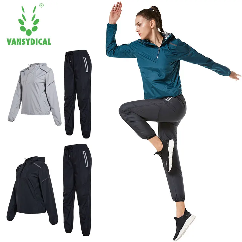 Vansydical женские спортивные костюмы для похудения комплекты йоги спортивный костюм