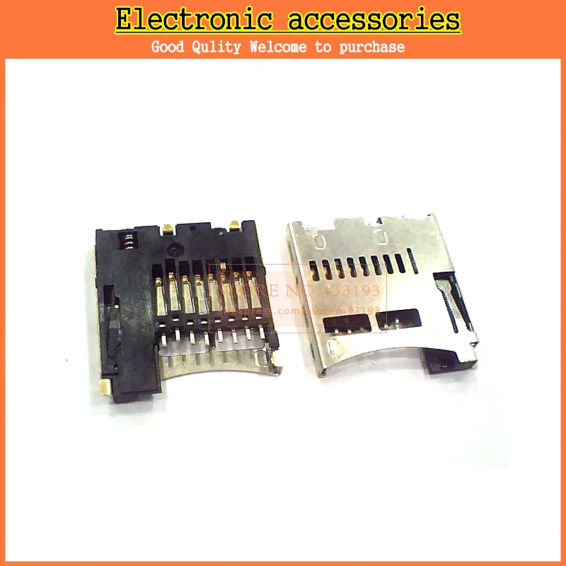 10 шт./лот позолоченный держатель Molex для мини SD карт разъем TF карты|connector| |