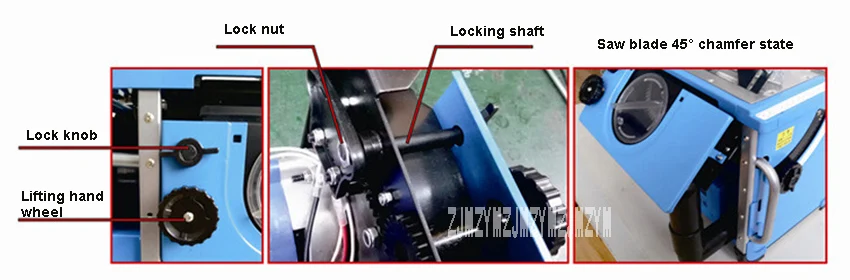 LC-ST-007 многофункциональная беспылевая пила, деревообрабатывающая машина для резки твердой древесины, электрическая пила, мини-Настольная пила 220 В 2700 Вт 4900 об/мин