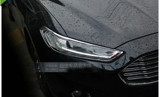 

Chrome front headlight lamp cover Molding trim cover for FORD FUSION 2013 2014