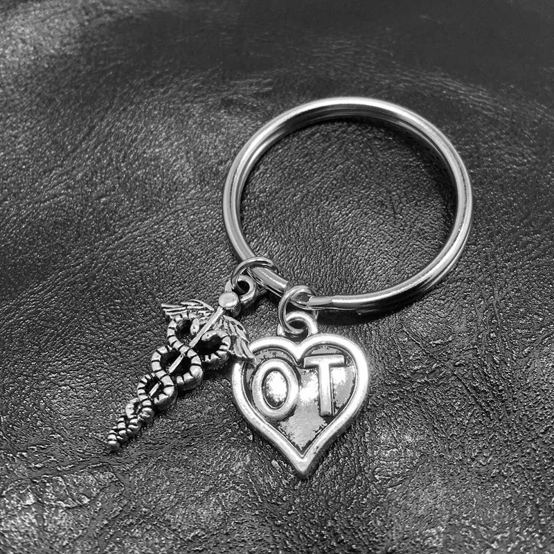 Серпантин медицинский логотип в форме сердца персика Шарм Кулон Доктор