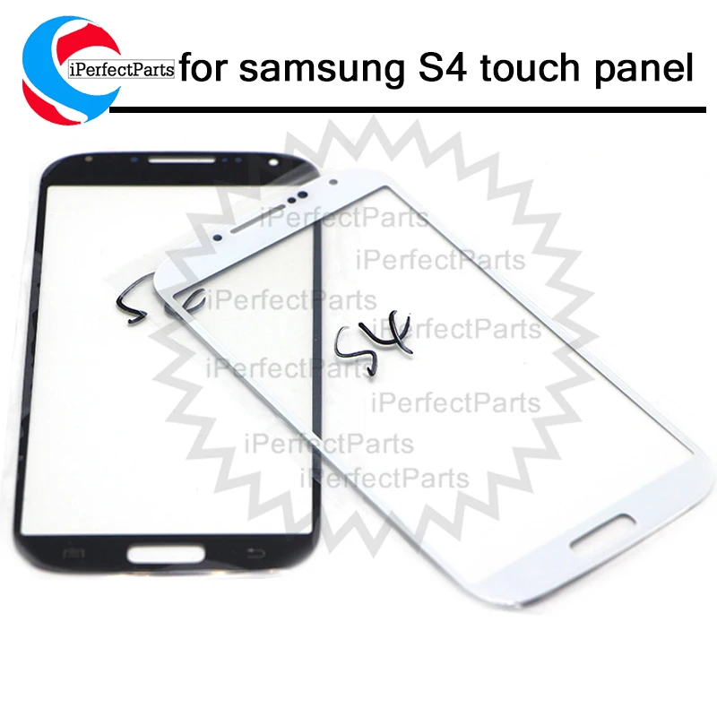Для SAMSUNG Galaxy S4 i9500 i9505 Передняя стеклянная линза сенсорная панель внешняя крышка