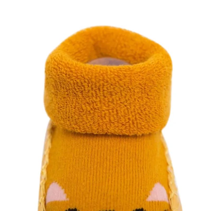 

Toddler Indoor Sock Shoes Newborn Baby Winter Thick Cotton Baby Girl Sock With Rubber Soles Anti Slip Infant Cartoon Sock