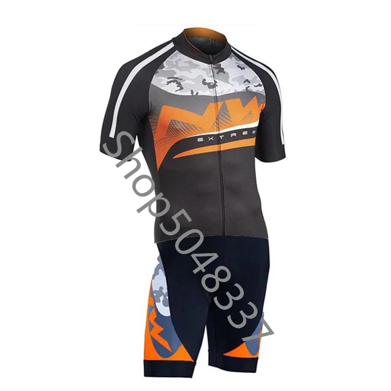 9 NW триатлон костюм для велоспорта Skinsuit Быстросохнущий короткий рукав Велоспорт Джерси Мужская велосипедная Одежда Майо ciclismo hombre - Цвет: 9