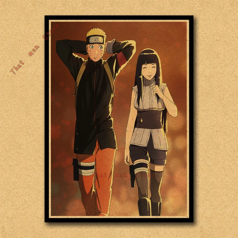 Постер Naruto обои аниме картины общежитии окружает джакузи Наруто/Учиха Итачи/плакат из крафт-бумаги/стикер на стену без рамки - Цвет: Фиолетовый