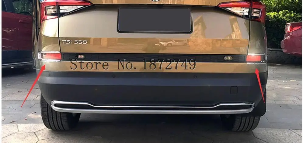 

For Skoda kodiaq 2017 2018 2019 rear fog lamp cover ABS 2pcs per set