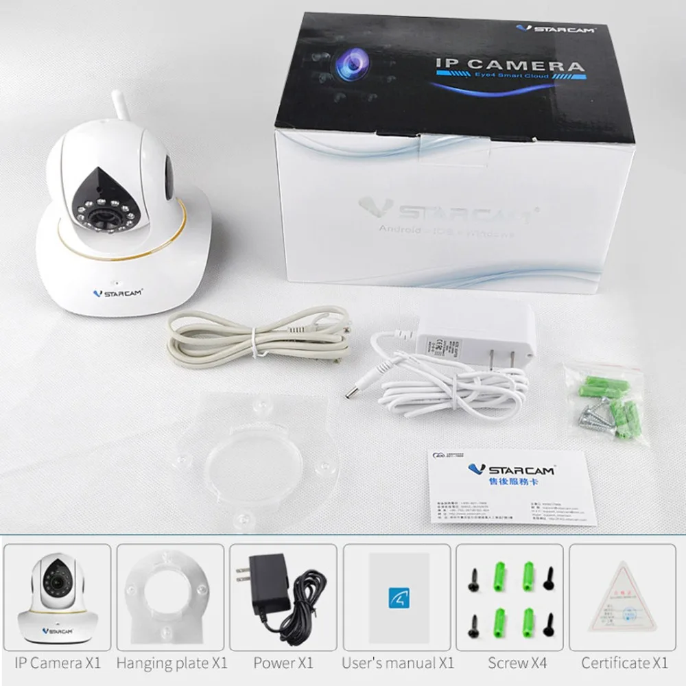 IP камера видеонаблюдения Vstarcam 1080 МП Full HD 128 P слот для TF карты|Камеры