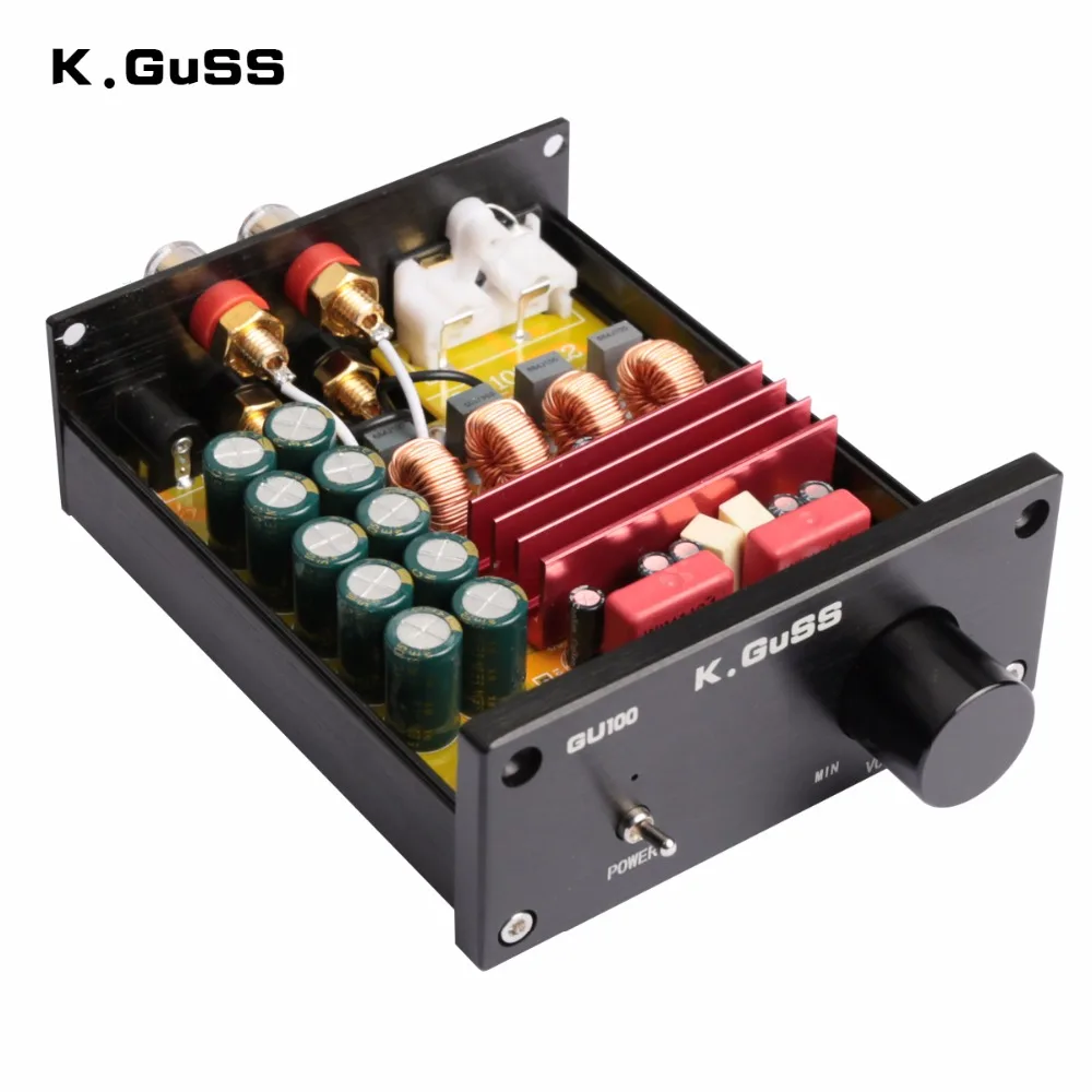 K. GUSS GU100 мини HiFi Класс D аудио цифровой усилитель мощности tpa3116d2 TPA3116 расширенный
