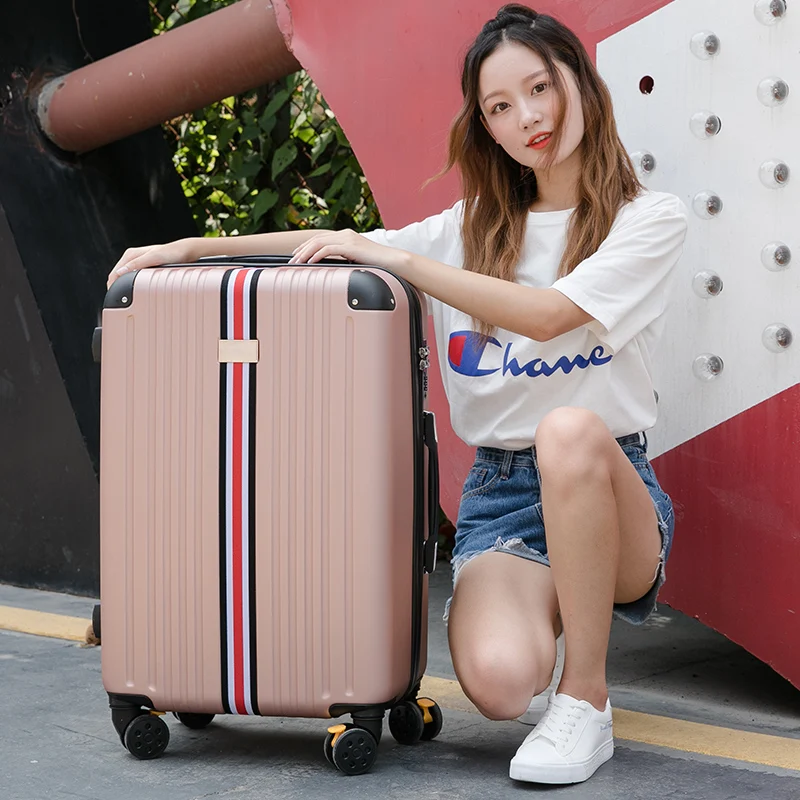 KAWEIDA ABS + PC бренд для женщин 20 дюймов Дорожный чемодан-тележка посадки на колесиках